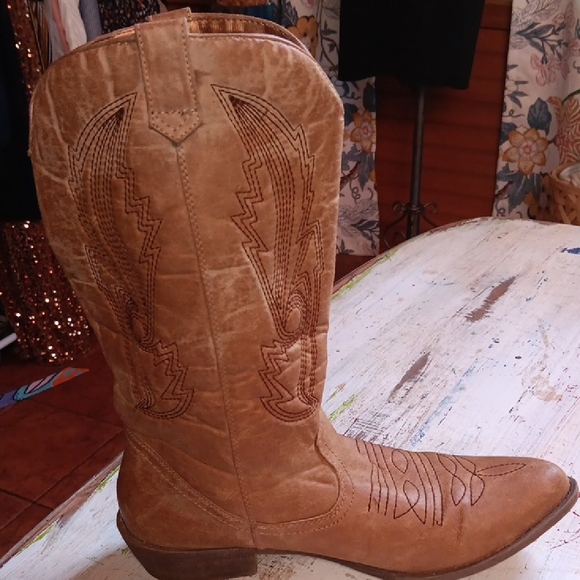 Coconuts by Matisse Shoes - Coconuts by Matisse Tan Western Heeled Boots